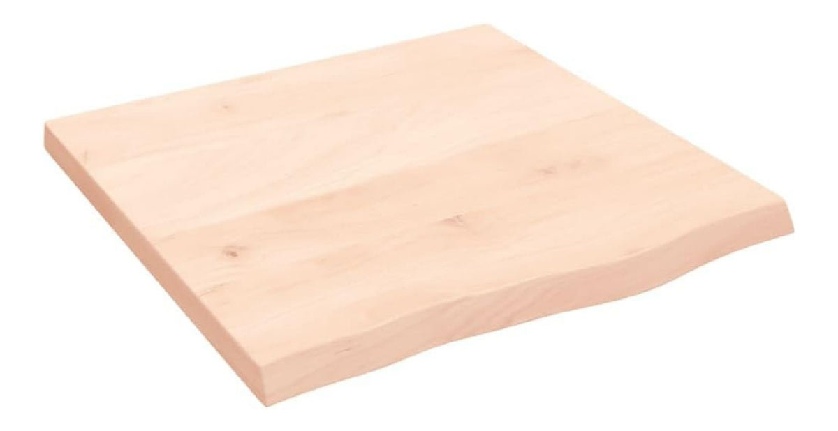 Tischplatte Massivholz Eiche Unbehandelt 60x60 cm