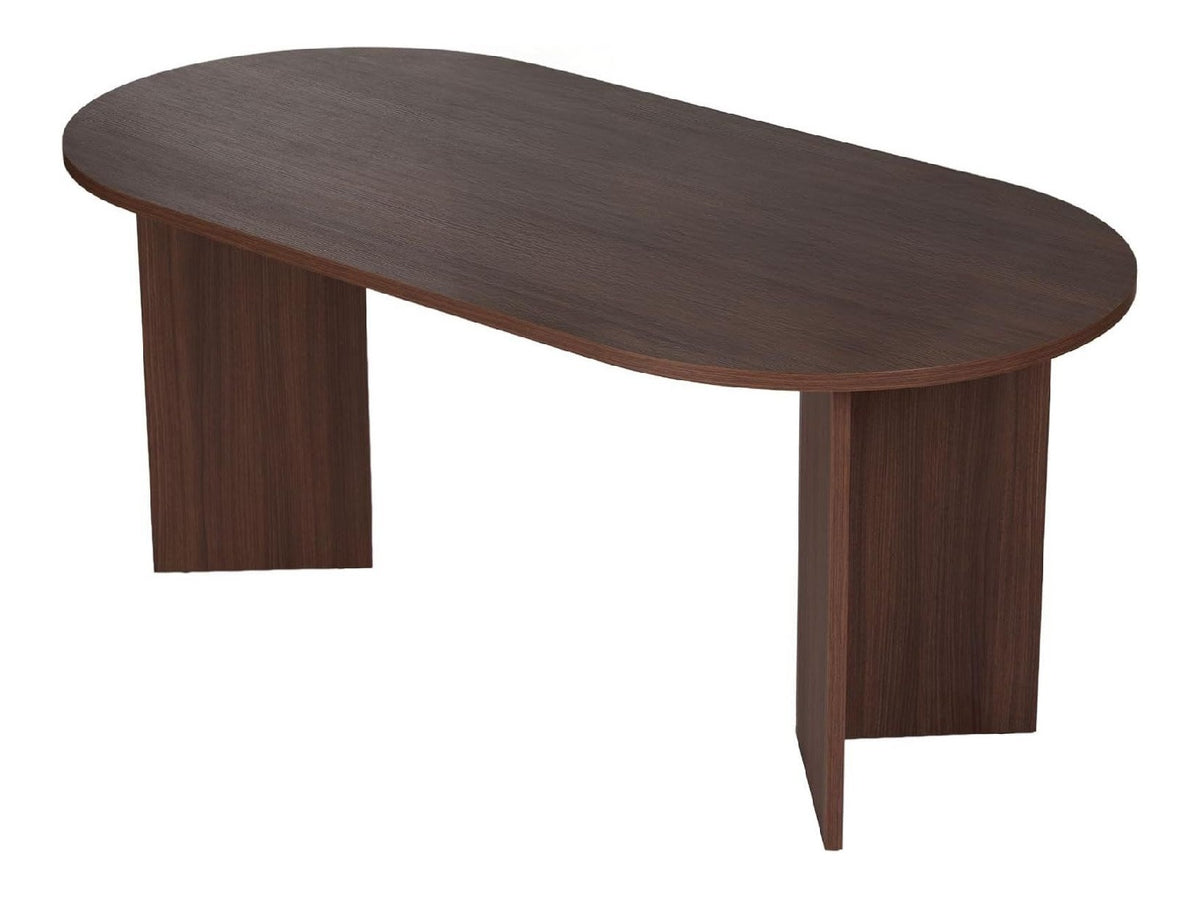 Eleganter Esstisch in Walnuss, 180 x 75 x 89,5 cm 100% melaminbeschichtete Spanplatte, 25 mm dick perfekt fur Moderne Essbereiche, Milano Walnut