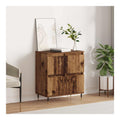 Sideboard Altholz 60 x 35 x 70 cm mit 4 Turen fur Wohnzimmer Flur Kuche Kommode mit Stauraum moderner Design