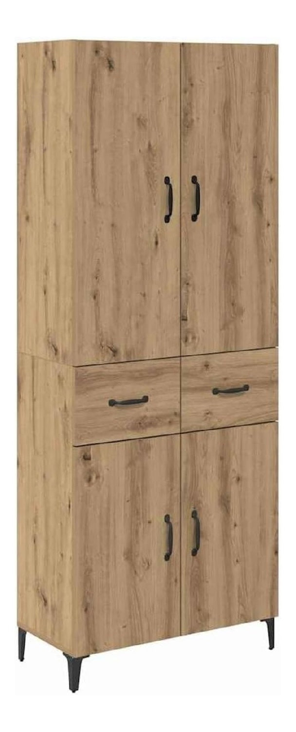 Highboard Artisan-Eiche 69,5 x 34 x 180 cm Holzwerkstoff