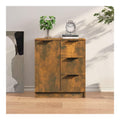 Bodenschrank Buffet Anrichte Sideboard Rauchereiche 60x30x70 cm Holzwerkstoff fur Wohnzimmer, Esszimmer und Kuche Leicht zu montieren