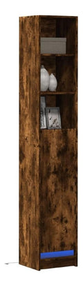Schranke & Aufbewahrung-Buffets & Sideboards Sideboard mit LED Rauchereiche 36x32,5x200cm Holzwerkstoff