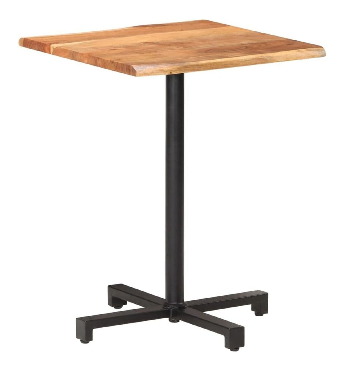 Home Tools-Bistrotisch mit lebenden Kanten 60x60x75cm Akazienholz massiv