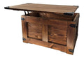 CREATIVE COOPER Couchtisch, holzbox, schatztruhe, aufbewahrungsbox, rustikal truhentisch, couchtisch, 77x49x45 cm, Handarbeit holztruhe, Eco Holzol Wenge