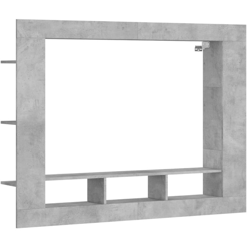 Wohnwand mit Wandmontage und integriertem Stauraum in