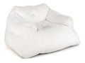 RELAX4LIFE Sitzsack Erwachsene, Sitzsacke Sessel mit weichem Samtbezug, Schwammfullung & Rutschfester Basis, Loungesessel Faulsofa Bodensofa fur Wohnzimmer, Schlafzimmer, Lesezimmer, Beige