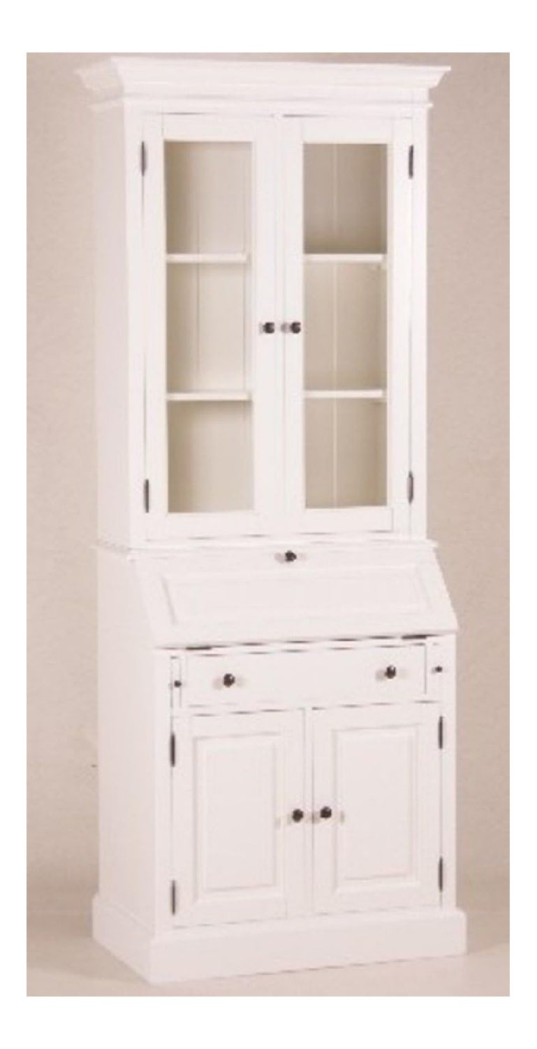 Shabby Chic Landhaus Stil Schrank Buffetschrank Wei B 86 x H 215 cm - Schrank Esszimmer