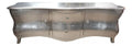 Lange Barock Kommode/Fernsehschrank/Sideboard Silber 170cm - Fernsehkommode