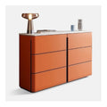 Buffetschrank Anrichte Sideboard -Eingangsschrank Wohnzimmer Schubladenschrank Wand Hochschrank Schlafzimmer Leichte Luxusschiefer -Schlie fach (1,2 m) Orange Schiefer Seitenschrank Kuchenschrank