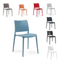 PAPATYA Joy-S 1er-Set Designer- Kunststoffstuhl, 200 kg belastbar, Leichter stapelbar Gartenstuhl, wetterfester Balkonstuhl, Terrassenstuhl, Hotelstuhle, Restaurantstuhle, Stapelstuhl (Aquablau)
