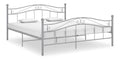 Bettgestell fur Schlafzimmer Hotel-Bettgestell Schlafzimmermobel Bettrahmen Bett Grau Metall 140x200 cm fur Schlafzimmer, Hotel, Arbeitszimmer