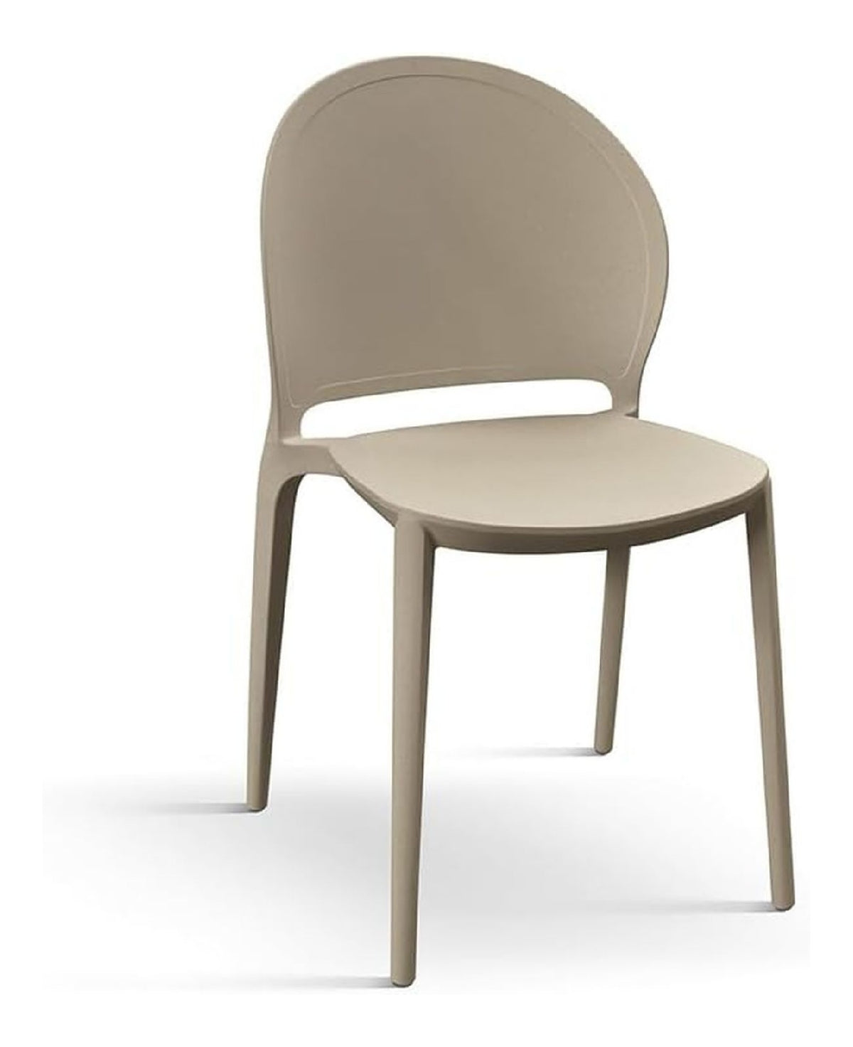 KONTE.DESIGN Marbella Stuhl, Polypropylen, Taupe, 4