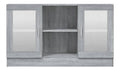 Kuchenschrank Eingangsschrank Mehrzweckschrank Sideboard Minimalistische Anrichte 120 x 30,5 x 70 cm Sonoma-Grau Mehrschichtholz