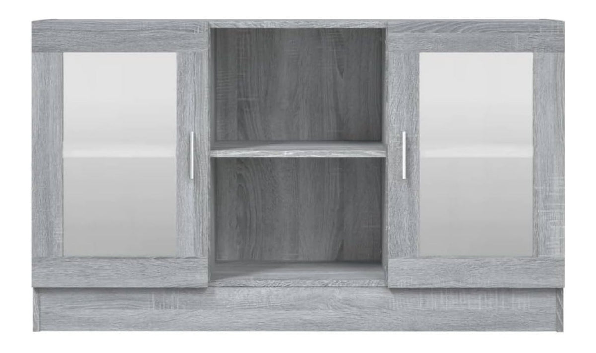 Kuchenschrank Eingangsschrank Mehrzweckschrank Sideboard Minimalistische Anrichte 120 x 30,5 x 70 cm Sonoma-Grau Mehrschichtholz