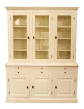 Gro er Shabby Chic Landhaus Stil Schrank mit 4 Turen und 3 Schubladen - Buffetschrank - Schrank Esszimmer