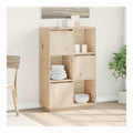 Highboard Massivholz Kiefer 74x35x117 cm Sideboard Schrank mit Stauraum, Kuchenmobel, Wohnzimmer Cabinet, Buffet und Kitchen Storage Cabinet, vielseitig nutzbar