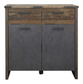 smart living - Prime - Kommode - Alteiche/Matera - Wohnzimmerschrank mit 4 Fachern und 2 Schubladen - (BxHxT) 119 x 110 x 42 cm - Industrial Style