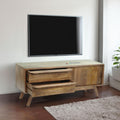 TV-Lowboard aus massivem Mangoholz mit Schublad