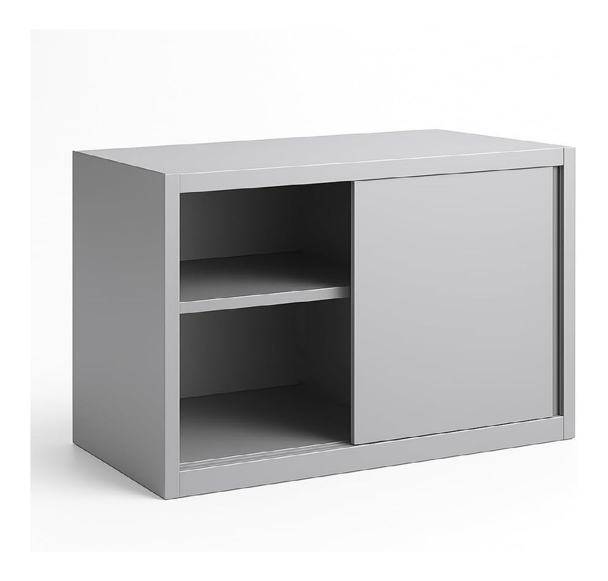 Professioneller Wandschrank aus Edelstahl - 1000 x 400 x 600 mm - Schiebeturen - Struktur zerlegbar - glatte Oberflache, leicht zu reinigen