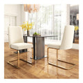 I0I&I0I Samt Esszimmerstuhl Diamant Design Komfortabler Lounge Stuhl mit Metallbeinen fur Esszimmer Wohnzimmer Schlafzimmer (Beige + Velvet)