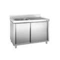 GGM Gastro SSK146BL1 Spulschrank PREMIUM - 1400x600mm - mit 1 Becken links
