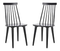 SAFAVIEH Set of 2 Wooden Dining Chairs, in Black