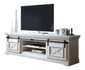 TV-Kommode Maribo in Kiefer massiv wei (BxHxT 189x57x40 cm) Fernsehkommode, TV-Board