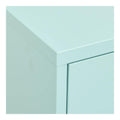 Lagerschrank, Beistellschrank, Sideboard, Schlafzimmer Kommode, Wohnzimmer Mobel, Schrank Schlafzimmer, Anrichte, Minzgrun 80x35x101,5 cm Stahl
