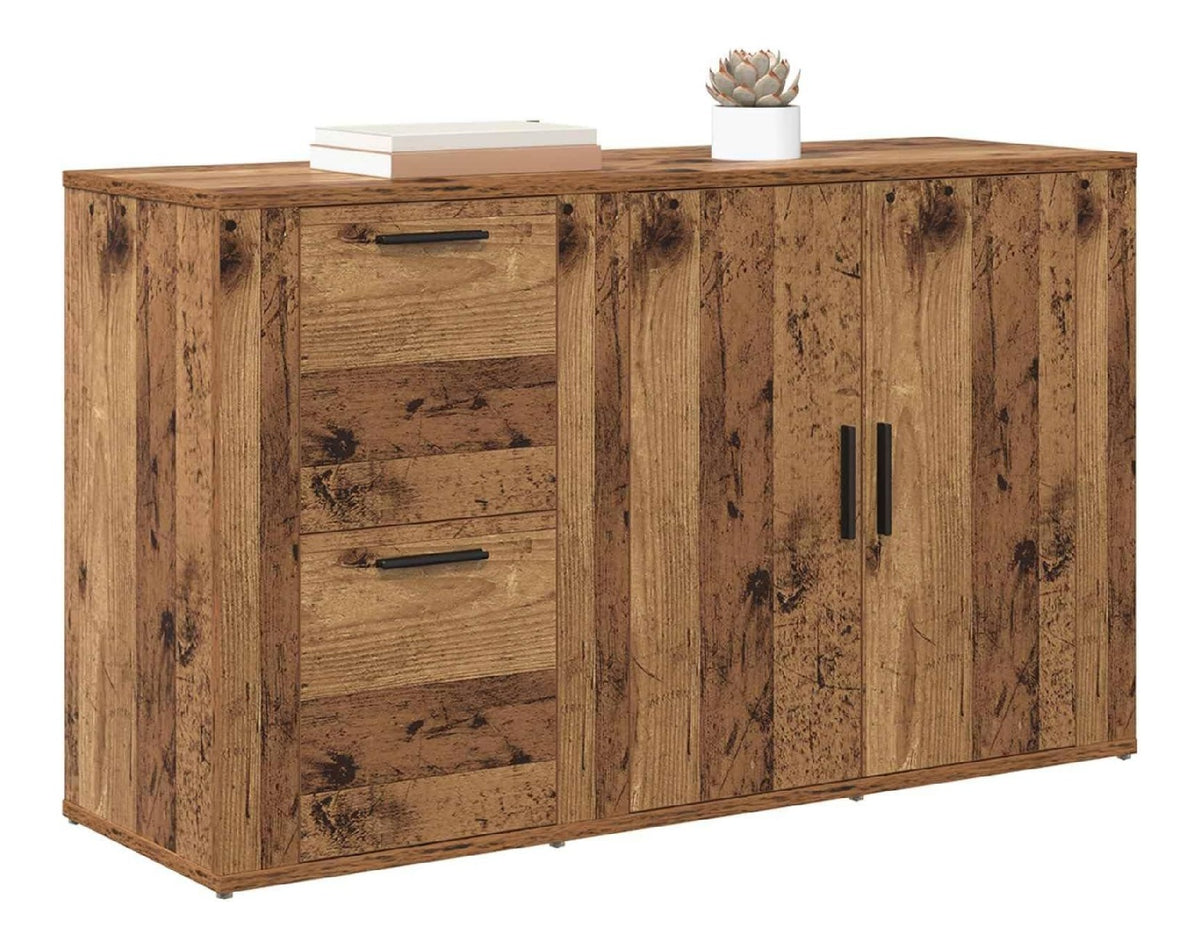 Anrichte aus altem Holz, 100 x 33 x 59,5 cm, mehrschichtiges Holz